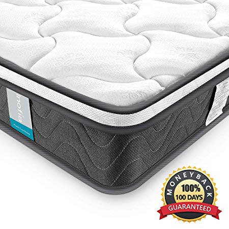 Single Mattress, Inofia Hybrid Pocket Spring Foam Bed Mattress with 7 Zoned Support System, Twin