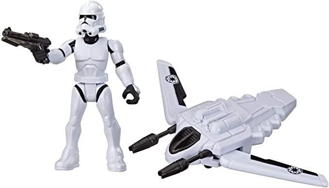 STAR WARS Mission Fleet Gear Class Clone Trooper Arena Rescue 2.5-Inch-Scale Figure and Vehicle, Toys for Kids Ages 4 and Up