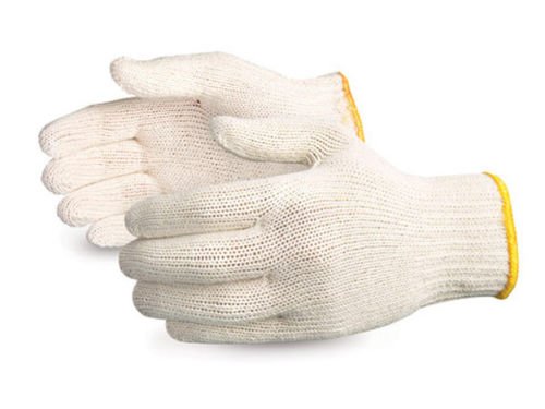 Better Grip White Poly Cotton String Knit Work Gloves -Made in Korea 8 Pairs