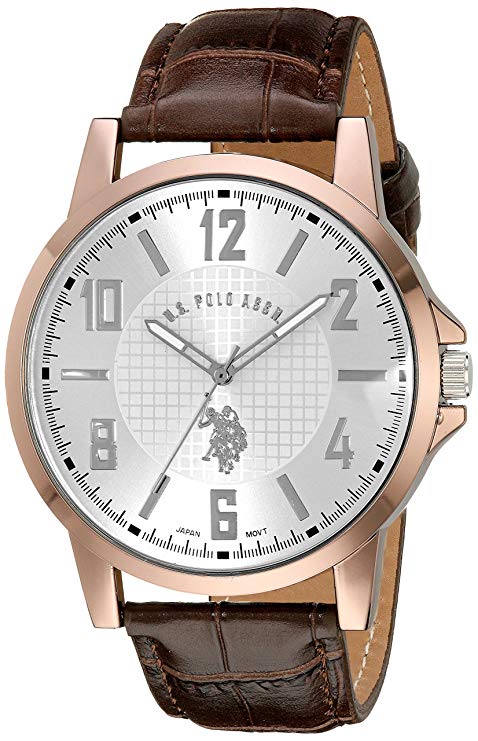 U.S. Polo Assn. Classic Men's USC50218 Analog Display Analog Quartz Brown Watch