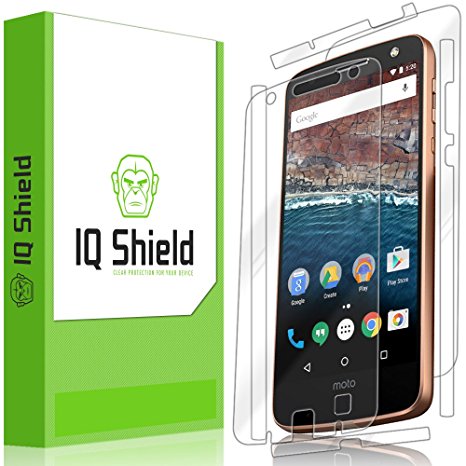 Moto Z Force Droid Screen Protector, IQ Shield LiQuidSkin Full Body   Screen Protector for Moto Z Force Droid (Verizon Droid Edition) HD Clear Anti-Bubble Film