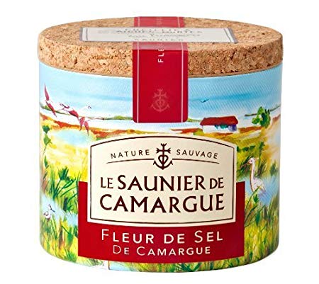 Le Saunier De Camargue Fleur De Sel Sea Salt, 4.4 Ounce Canisters (5 PACK)