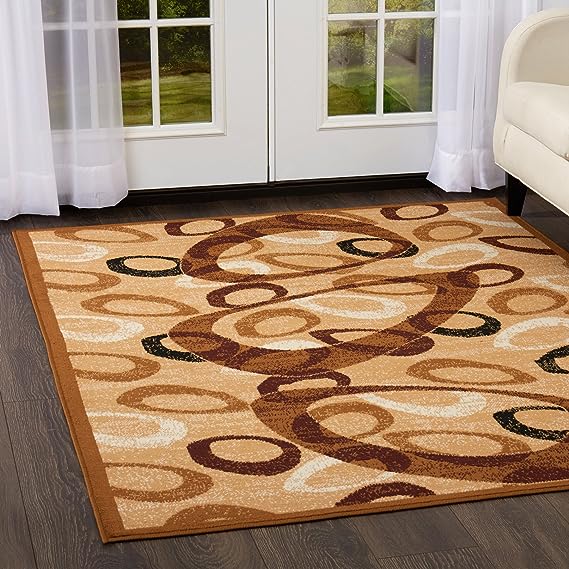 Home Dynamix Marconi Modern Area Rug 21"x35" Sand/Brown