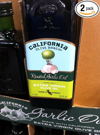 California Olive Ranch Roasted Garlic Olive Oil 1 Liter - 2 Pack
