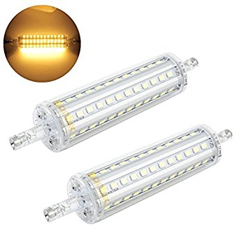 Bonlux R7S Base LED Light Bulb J118 LED 10W Warm White R7S LED Replacement for Halogen Flood Lamp 100W Equal(pack of 2)