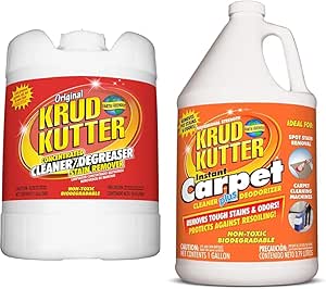 Krud Kutter Orginal Concentrated Cleaner 5 Gallon, 640 Fl Oz (Pack of 1) CR012 Carpet Cleaner/Stain Remover, 1-Gallon