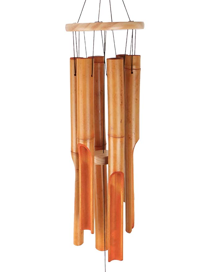 MUMTOP Bamboo Wind Chimes Outdoor Deep Tone for Garden, Patio or Outdoor Decor (35 inch)