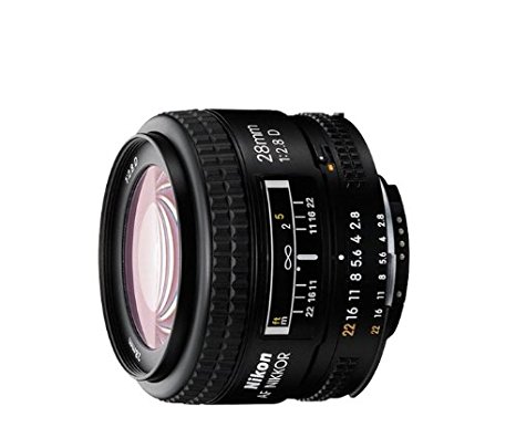 Nikon AF FX NIKKOR 28mm f/2.8D Fixed Zoom Lens with Auto Focus for Nikon DSLR Cameras