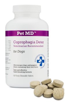 Pet MD - Coprophagia - Stop Dog Eating Poop Deterrent for Dogs - 120 Count
