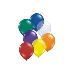 Pack of 50 Assorted Colours Party Balloons, Latex