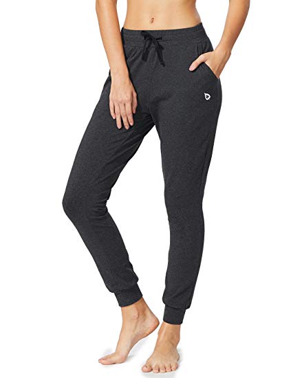 BALEAF Women's Active Yoga Lounge Sweat Pants with Pockets