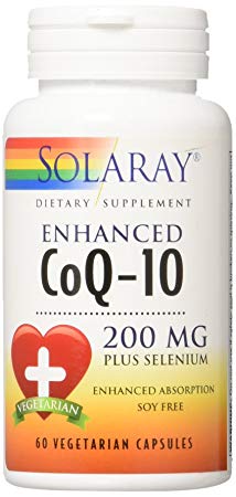 Solaray Enhanced COQ10 200 mg VCapsules, 60 Count
