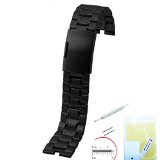Ritche Stainless Watch Band Strap Replacement for Motorola Moto 360 Smartwatch Screen Protector