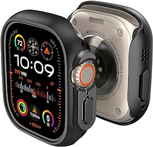 Spigen Thin Fit Case Compatible with Apple Watch Ultra 2 49mm and Apple Watch Ultra 49mm - Black