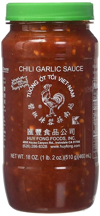 Huy Fong Sauce Chili Garlic,18 oz, 2 Pack