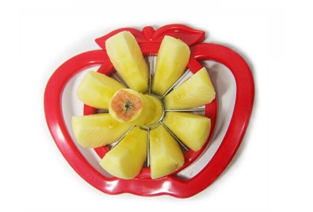 Stainless steel Corers iZEEKER fruit slicer fruit cut apple fruit separator device fruit splitter fruit knife kitchenware Red