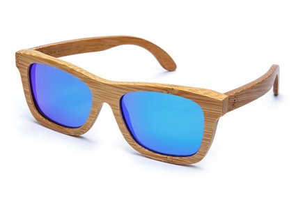 Bamboo Wood Polarized Sunglasses - Tree Tribe Original Floating Bamboo Wayfarer