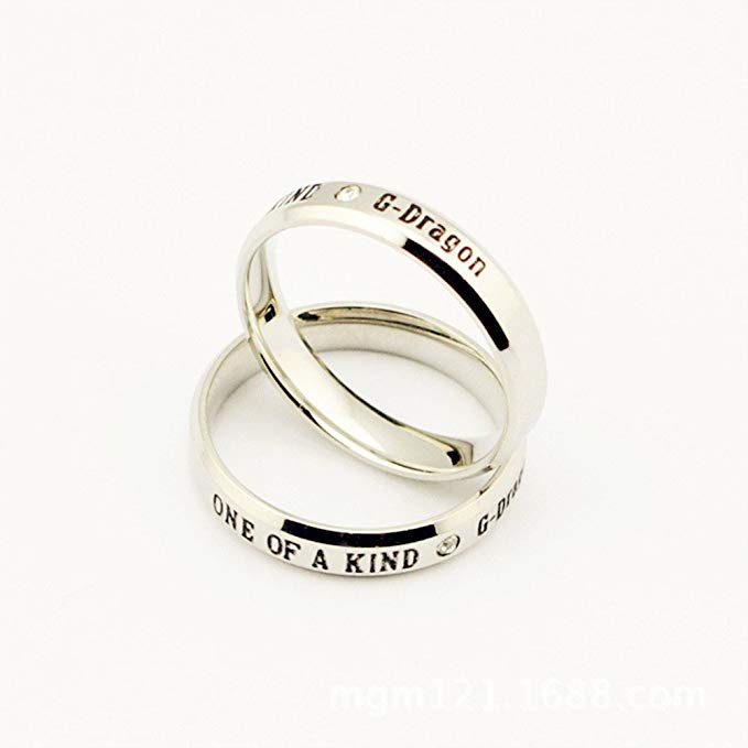 Fanstown G-dragon/ G Dragon one of a kind ring GD&TOP(4 types) (Titanium 2)