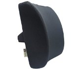 Love Home Memory Foam 3d Ventilative Mesh Lumbar Support Cushion Back Cushion - Alleviates Lower Back Pain- Black