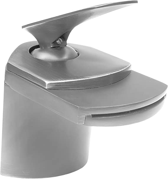 Novatto WAVE Single Lever Waterfall Lav Faucet, Brushed Nickel
