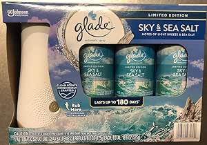 Glade Automatic Spray with 3 Refills Limited Edition Sky and Sea Salt