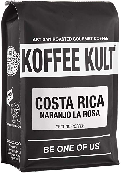 Costa Rica Coffee - Naranjo La Rosa - Medium Roast Ground by Coffee Koffee Kult (12oz ground)