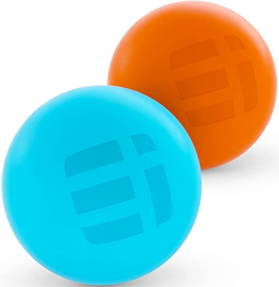 Lacrosse Ball Massage Ball Therapy - Physical Therapy Trigger Point Ball & Myofascial Release, Foot Massage Ball Roller, Muscle Knots, Yoga, Deep Tissue Tension, Back (Set of 2 Rubber Massage Balls)