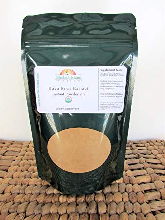 Organic Kava Root 10:1 Extract - Instant Powder - Fiji Grown 100 Grams - Free Shipping