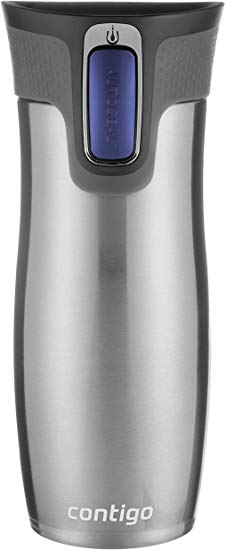 Contigo West Loop Autoseal Travel Mug, Stainless Steel Thermal Mug, Vacuum Flask, Leakproof, Coffee Mug with BPA Free Easy-Clean Lid