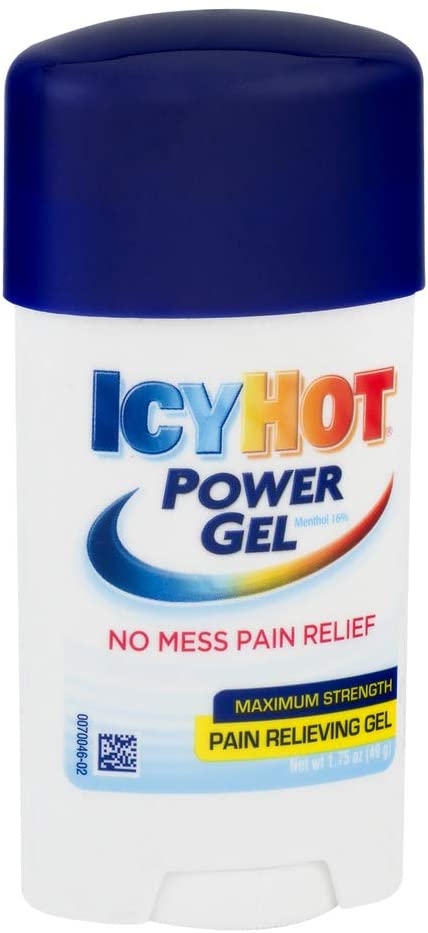 Icy Hot Power Gel Maximum Strength No-Mess Pain Relief Gel with Menthol, 1.75 Ounces