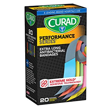 Curad Performance Series Extreme Hold Antibacterial Fabric Bandages