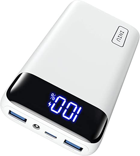 INIU Portable Charger, 18W PD3.0 QC4.0 Fast Charging LED Display 20000mAh Power Bank, Tri-Outputs Battery Pack Compatible with iPhone 12 11 XS X 8 Samsung S20 Google LG iPad Tablet etc. [2021 Version]