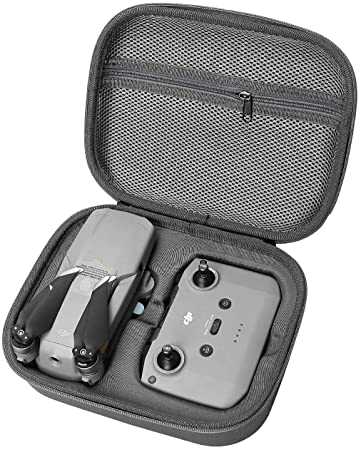 Anbee Portable Carrying Case EVA Hard Shell Storage Bag Box Compatible with DJI Mavic Air 2 RC Drone (Grey)