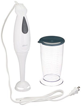 Oster 2609 250-Watt Variable Speed Hand Blender, White/Silver