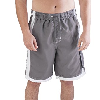 Mens QUICK DRY Bathing Swim Trunks With Cargo Pockets