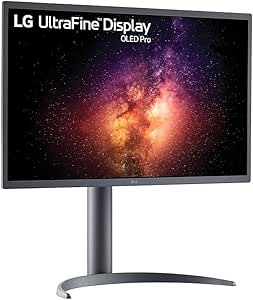 LG 32EP950 Monitor 32" UltraFine OLED Pro HDR 400 TrueBlack, 3840x2160, AdobeRGB 99%, 10bit, True Color Pro, Contrasto Infinito, HDMI 2.0 (HDCP 2.2), Display Port 1.4, USB-C, USB 3.0, AUX, Nero