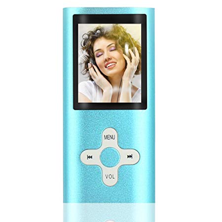 MP3 Player, ZEPST 8 GB Portable Music Player Hi-Fi MP3 Music Player with FM Radio and E-Book Reader Function (Blue)