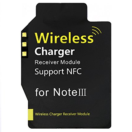 Qi High Efficiency Charging Receiver for Samsung Galaxy Note 3 , DLAND 0.5mm Ultra-thin Qi Standard Wireless Charger Receiver Module for Note 3 N3 N900 N9005 Support NFC