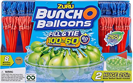 Bunch O Balloons - Ultimate Color Wars Family Pack (8 Pack) Rapid-Filling Self-Sealing Water Balloons (Amazon Exclusive) by Zuru