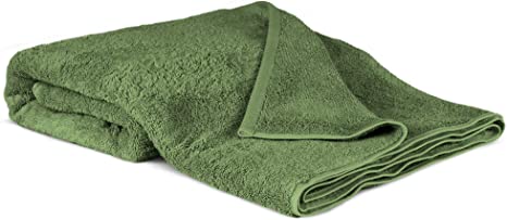 100% Cotton Eco-Friendly, Soft and Super Absorbent Oversized Turkish Bath Sheet Towel, 40’’ x 80’’ (Moss, 1 Piece)