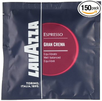 Lavazza Gran Crema Espresso,  Single Dose Pods  (Pack of 150)