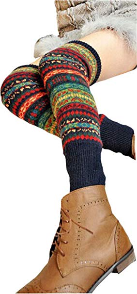 Springwell Women's Cable Knit Leg Warmers in Multiple Style and Colors