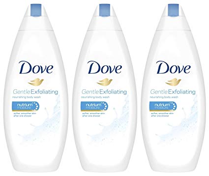 3 Pk. Dove Gentle Exfoliating Body Wash with Nutrium Moisture 16.9 Oz International Version