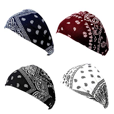 SIMPLICHIC - Women's Bandana Print Headwrap | Twisted Head Band in 4 Colors