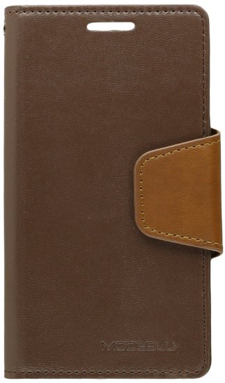 Galaxy S4 Case, ModeBlu [Classic Diary Series] [Brown] Wallet Case ID Credit Card Cash Slots Premium Synthetic Leather [Stand View] for Samsung Galaxy S4