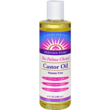 Heritage Products Castor Oil Cold Pressed 8 Oz
