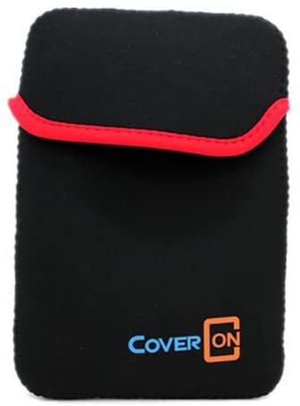 CoverON Universal 7" Neoprene Sleeve Case Pouch for Amazon Fire 7 / Samsung Galaxy Tab A 7" - Black