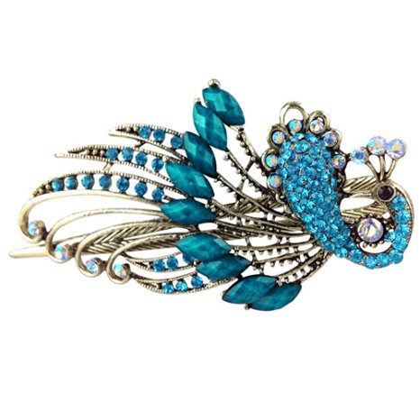 Buytra(TM) Lovely Vintage Jewelry Crystal Peacock Hair Clips for hair clip Beauty Tools