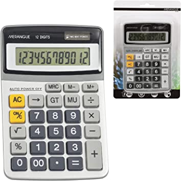 Merangue 12 Digit Desktop Standard Function Calculator (1080-9591-00-000)