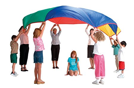 PLAY PARACHUTE 3.5m 12ft BY POP UP CO   BAG & 9 GAMES